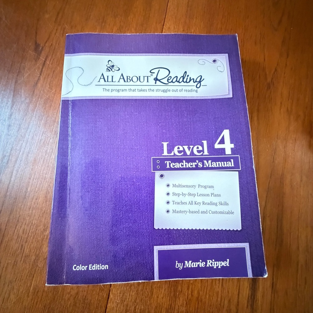 All About Reading Level 4 Teacher's Manual Color Edition Marie Rippel Homeschool